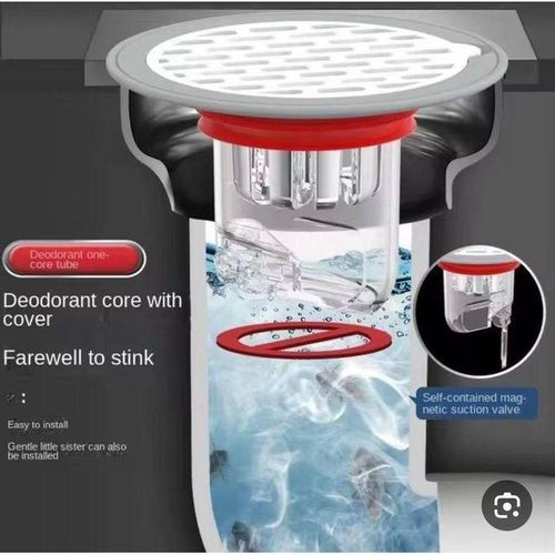 product_image_name-Generic-Clapet de vidange à sens unique anti-odeur – Bouchon de douche anti-refoulement-2