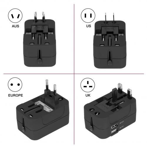 Generic Adaptateur Prise Universel Electrique USA/UK/EU/AU à prix