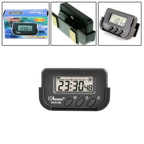 Generic mini horloge numérique pour voiture, horloge avec réveil