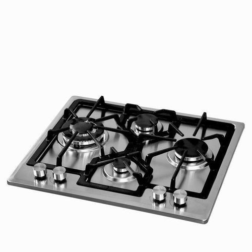 product_image_name-Active chef-60B2 Plaque Encastrable À Gaz 4Feu 60 Cm Inox Grilles En Fonte Renforcée Allumage Électrique-2