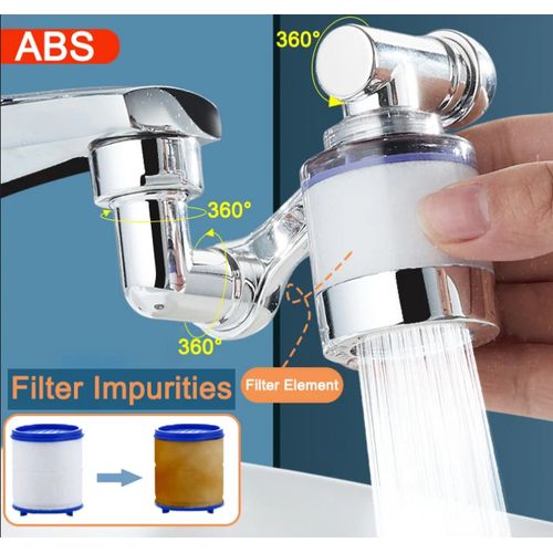 Generic Robinet Rotatif 1080°+ Filtre, Robinet pour Lavabo Cuisine Salle de  bain à prix pas cher