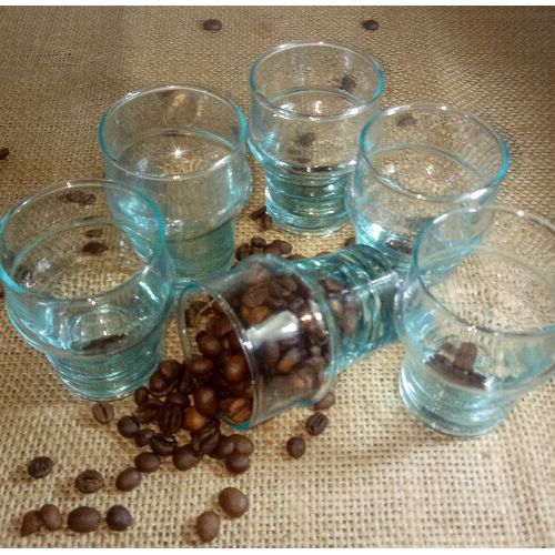 Generic 6 Verres à thé et café espresso, produit artisanal beldi 60ml à  prix pas cher