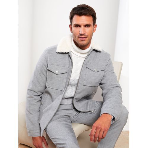 Manteau Cachet Homme Coupe Slim Col Chemise PrixPad