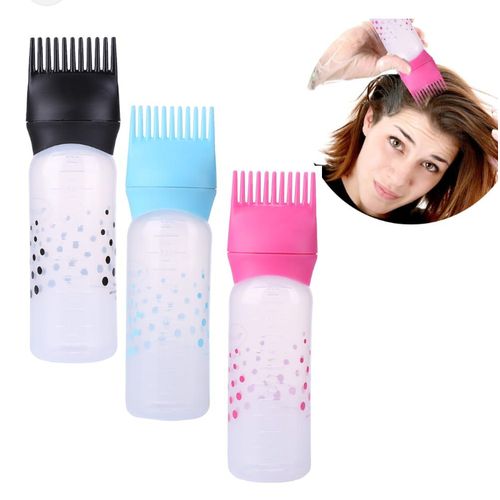 WLLHYF Lot de 3 flacons applicateurs de couleur de 177 ml avec échelle  graduée pour colorant les cheveux, peigne, applicateur d'huile capillaire,  pinceau de teinture pour cheveux : : Beauté et Parfum