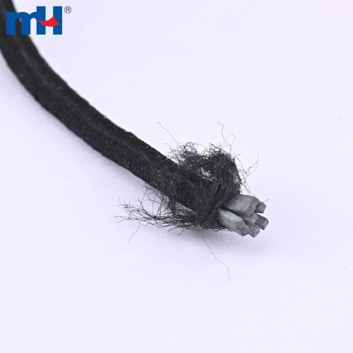 Generic Cordon élastique Noir 2.5mm, Fil élastique rond - image 3