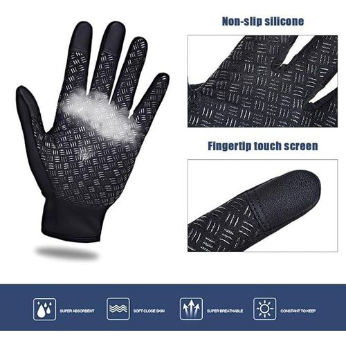 product_image_name-Generic-Gants chauffants d'hiver à écran tactile, imperméables, pour cyclisme, ski, randonnée et moto, Bleu-6