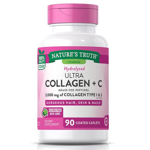 product_image_name-NATURE'S TRUTH-Nature's Truth, Ultra Collagen + C, 3,000 mg , 90 Coated Caplets-3