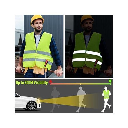 product_image_name-Generic-Gilets de sécurité réfléchissants jaunes Gilet de sécurité haute visibilité avec bandes réfléchissantes pour hommes femmes travaux de circulation, urgence, construction-4