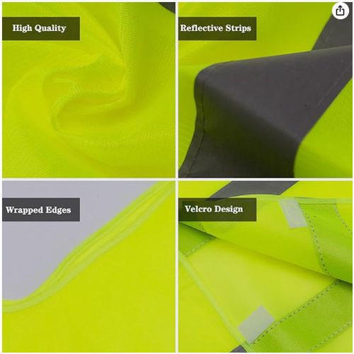 product_image_name-Generic-Gilets de sécurité réfléchissants jaunes Gilet de sécurité haute visibilité avec bandes réfléchissantes pour hommes femmes travaux de circulation, urgence, construction-5