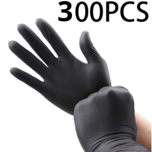 product_image_name-TouchFlex-Gants vinyle Noirs - Taille M Boîte de 300,Gants jetables sans poudre, résistants, idéaux pour la cuisine, la manipulation des aliments et le nettoyage. Sans latex, confortables et robustes,gants noir,gants vinyle,Gants noir de cuisine,gants cusine-1