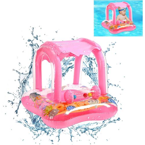 product_image_name-Generic-Bouée gonflable pour Bébé et enfants avec Pare Soleil, Bateau pour Piscine عوامة قابلة للنفخ للأطفال والرضع مع مظلة / قارب السباحة-1
