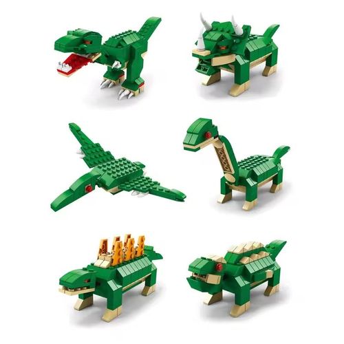 product_image_name-Lele Brother-Bloc de construction modèle dinosaure, 1000 pièces-5