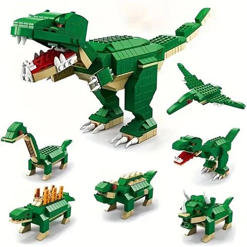 product_image_name-Lele Brother-Bloc de construction modèle dinosaure, 1000 pièces-8
