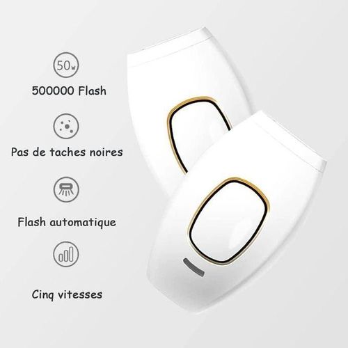 product_image_name-Generic-épilateur à Lumière Pulsée IPL, épilateur Laser Permanente Indolore, 2 Modes 5 Niveaux D'énergie pour Corps, Visage, Aisselles, Maillot-6