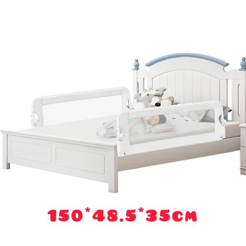 Generic Barriere lit grand 150 cm pour enfant et ado et adulte-Blanc à prix  pas cher