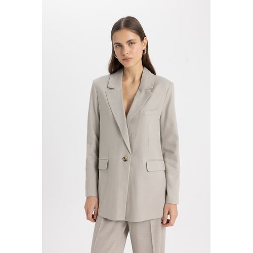 Defacto Blazer Femme Coupe Oversize Col Tailleur Manches Longues Kaki a prix pas cher Jumia Maroc