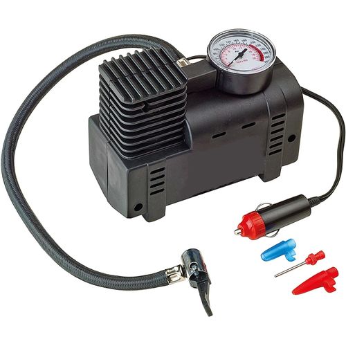 Compresseur d'Air Portatif 12V Gonfleur de Pneu avec Manomètre