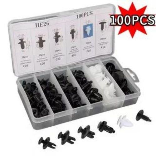 product_image_name-Generic-Kit Complet de Fixation Automobile, Rivets, Attaches, Garnitures 100 Pcs-2