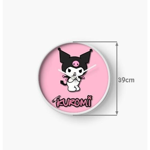 product_image_name-Generic-Sanrio Kuromi Custom Design Wall Clock Decoration For House & Rooms-3