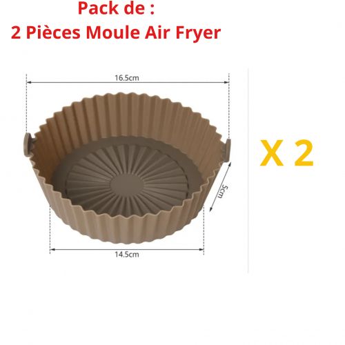 2 Pièces Silicone Pour Friteuse À Air Panier En Silicone Pour