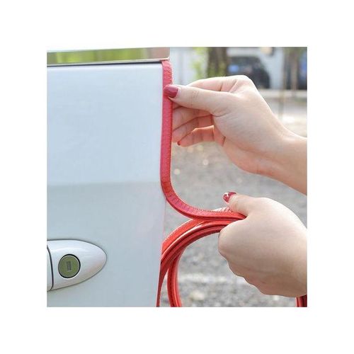 product_image_name-Generic-Bande de Protection contre les rayures, en caoutchouc, autocollants pour portes Voiture 5M ROUGE-1
