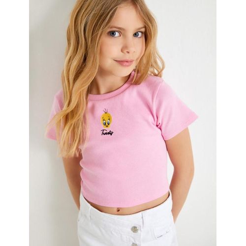 product_image_name-Koton-T-Shirt Rose Pour Fille-1