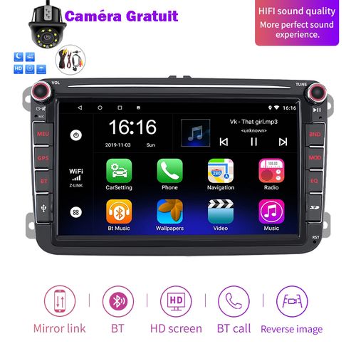 Generic Autoradio Android Volkswagen avec Ventilateur Golf5,Golf6, Tiguan,  Passat à prix pas cher