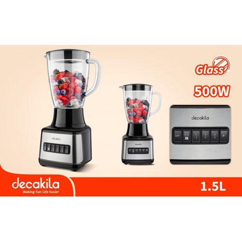 DECAKILA Blender bol verre 1,5L 500W à prix pas cher