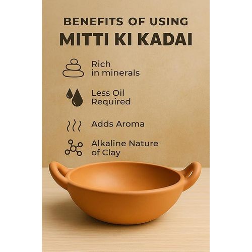 product_image_name-Generic-Tajine 17 cm terre cuite Naturel- petit format Riche en minéraux-3