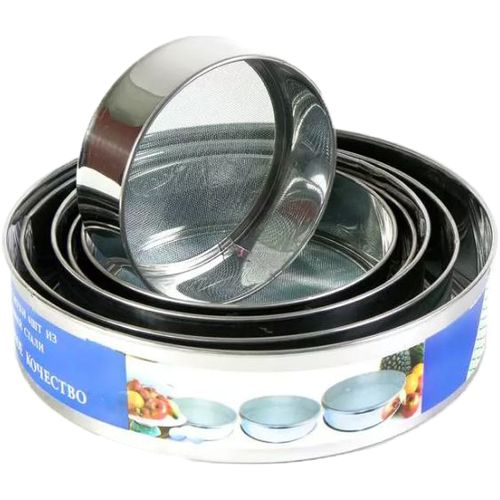 Generic Tamis De Farine rondes en acier inoxydable // Ensemble de 6 PCS //  Flour Sifter à prix pas cher