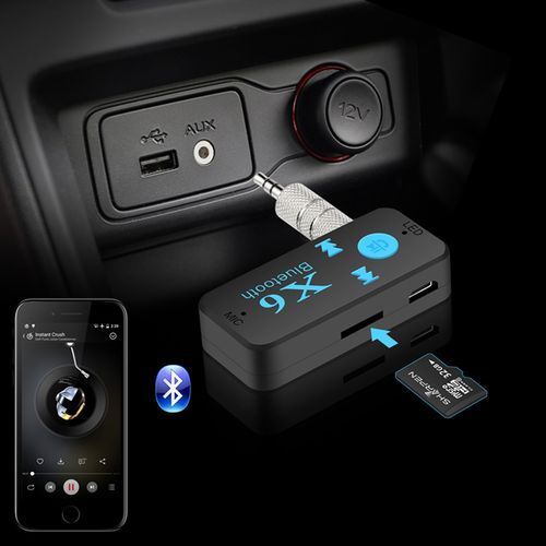 X6 Récepteur Mains libres de musique audio de voiture Lecteur MP3 Bluetooth  à prix pas cher