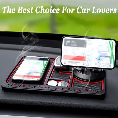 Support pour téléphone de voiture, tapis pour téléphone de voiture en  silicone pour divers tableaux de bord, support pour téléphone de bureau  antidérapant