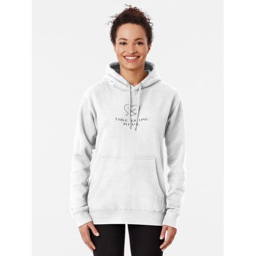 product_image_name-Generic-Sweat-shirt à capuche Hoodie Motif  Une table pour une personne, s'il vous plaît – Conception de la Saint-Valentin pour célibataires Saint Valentine day-2