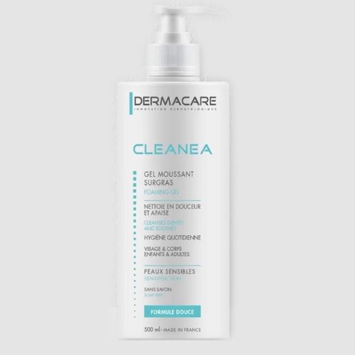 product_image_name-Dermacare-cleanea gel moussant visage & corps peaux sensibles 500ml-1