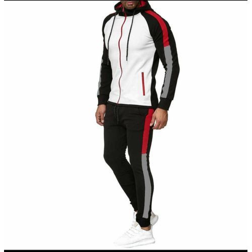 Generic SURVÊTEMENT ENSEMBLE 2 PIÈCES POUR HOMME CAPUCHE PANTALON JOGGING  JOGGER à prix pas cher