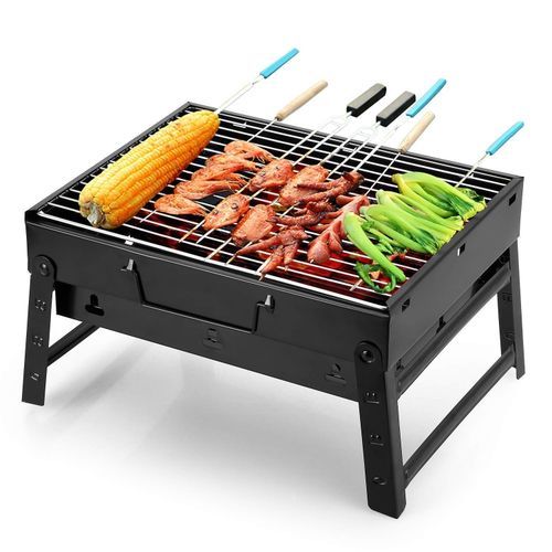 Generic Barbecue au charbon de bois Portable et épais, pliable, Gril à  charbon léger à prix pas cher