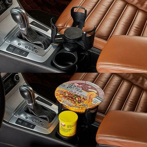 Console multifonctionnelle de voiture boîte en cuir PU allume-cigare poche  de chargement porte-gobelet siège