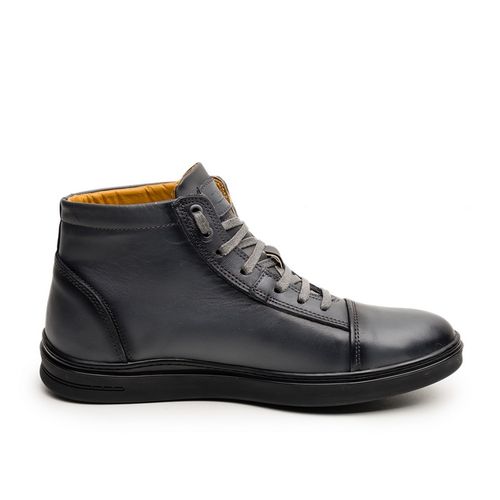 product_image_name-D'Urbano-Baskets à lacets montant en Cuir - Gris.-4