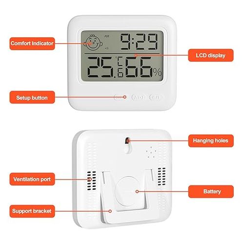 Horloge d'humidité de température d'hygromètre de thermomètre numérique de  précision /