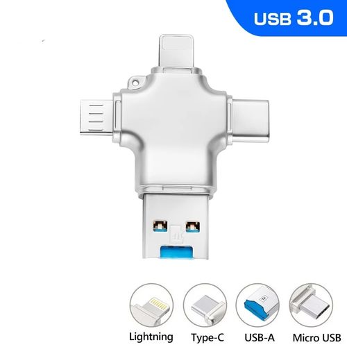 Lecteur de Carte XQD SD TF 4 en 1, USB 3.1 Type A C Adaptateur de