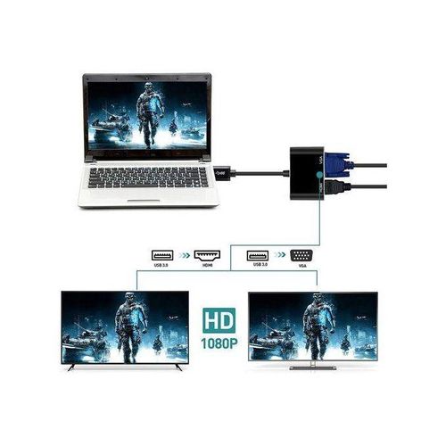 product_image_name-Generic-Adaptateur Hight Qaulity 2 in 1 HDMI+VGA+USB-5