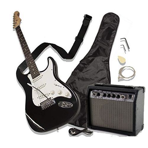 Santari Pack Guitare électrique black avec accessoires à prix pas cher