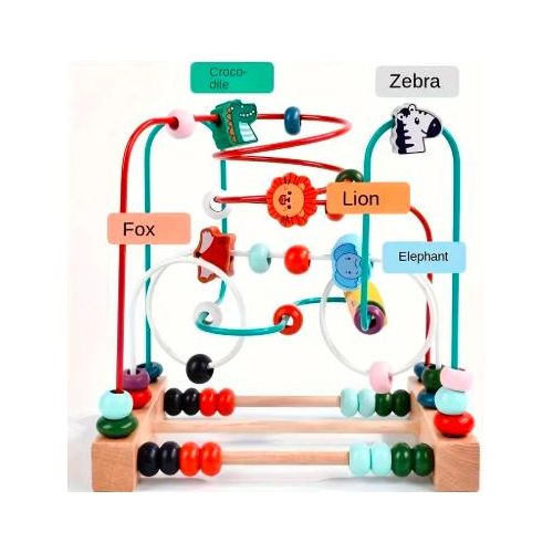 product_image_name-Generic-لعبة تعليمية خشبية – متاهة خرز مونتيسوري للرضع (المهارات الحركية والتطور)-1
