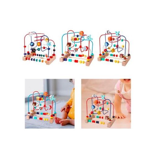 product_image_name-Generic-لعبة تعليمية خشبية – متاهة خرز مونتيسوري للرضع (المهارات الحركية والتطور)-2