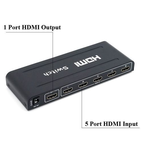 HDMI Switcher Splitter 4 Port 1080P Video 