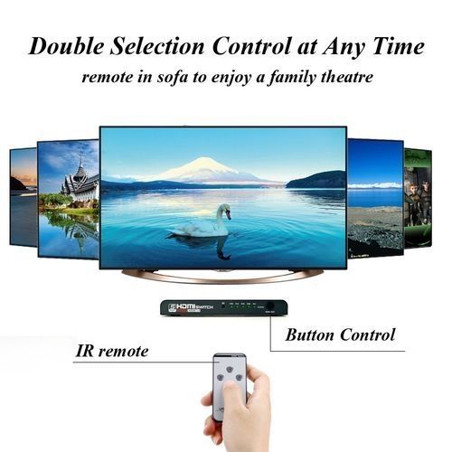 HDMI Switcher Splitter 4 Port 1080P Video 