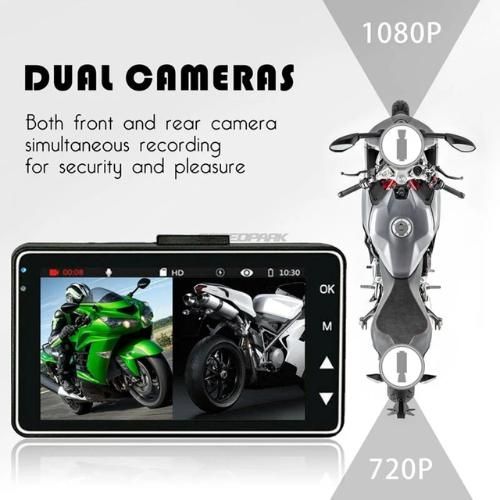 product_image_name-Generic-Dashcam Moto Double Caméra Avant Arrière HD 1080P Étanche IP68 G-Sensor Enregistrement en Boucle-8