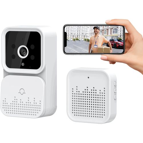 Generic Sonnette sans fil avec caméra HD, interphone pour maison et  appartement à prix pas cher