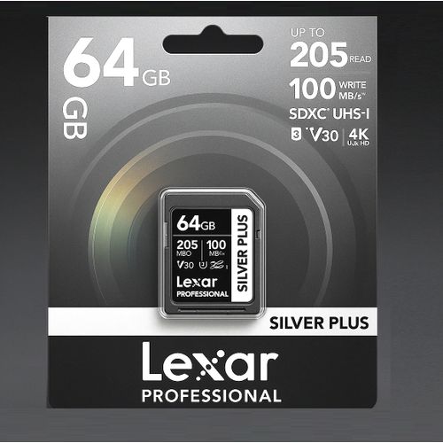 product_image_name-Lexar-Carte Mémoire Professional 64GB SDXC UHS-I – Série Silver Plus-4