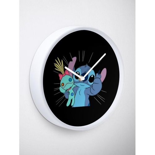 product_image_name-Generic-Stitch Design From Leo And Stitch Cartoon Stitch T-Shirt Model 2 Wall Clock Decoration For House & Rooms-1